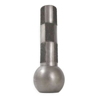 Vase brutaliste 1970 en métal