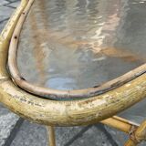 Vintage triangular coffee table