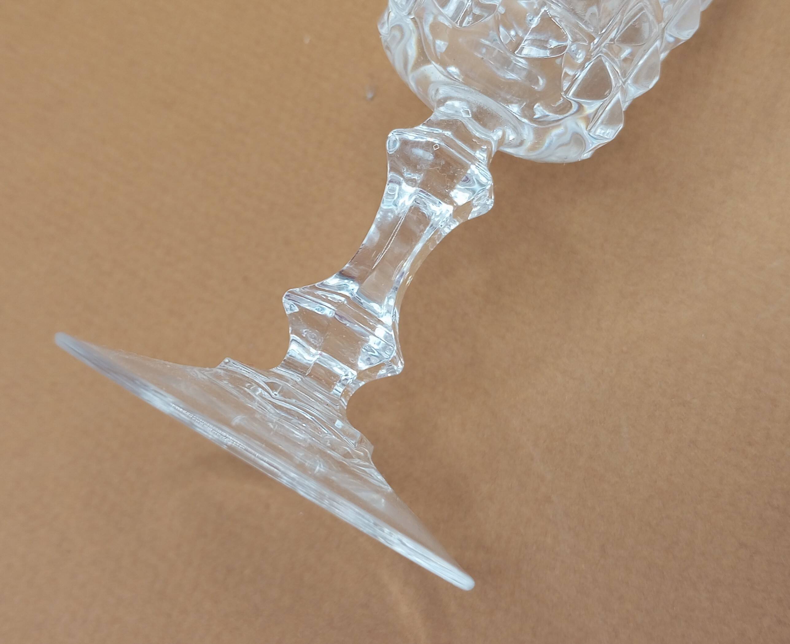 Crystal flute from Arques model "Tuilerie"