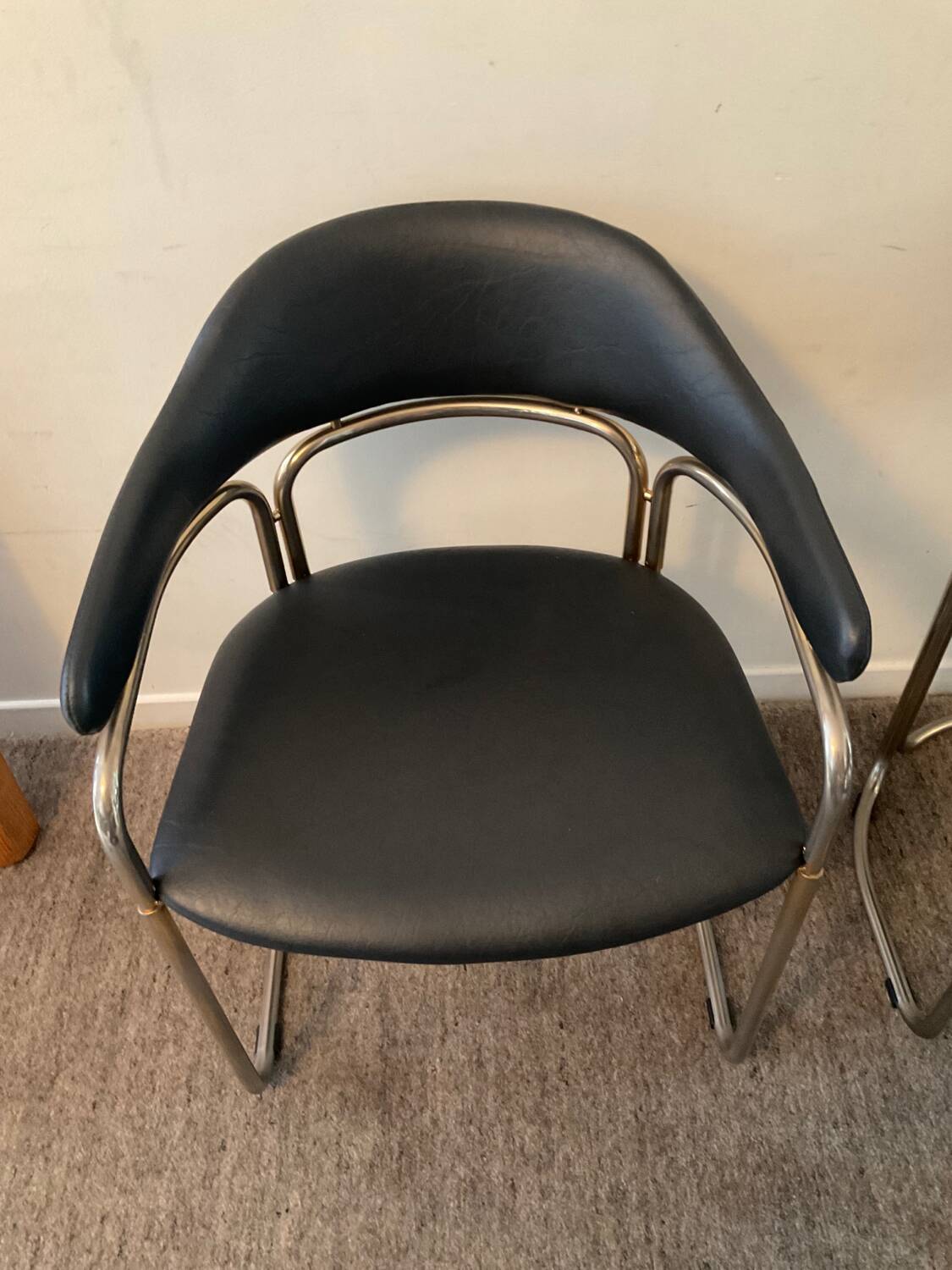 Series of 4 Italian armchairs by Otto Gerdau 70s