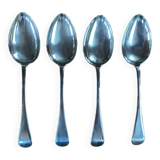 Set of 4 Dixon silver English spoons