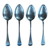 Lot de 4 cuillères anglaises argentées dixon