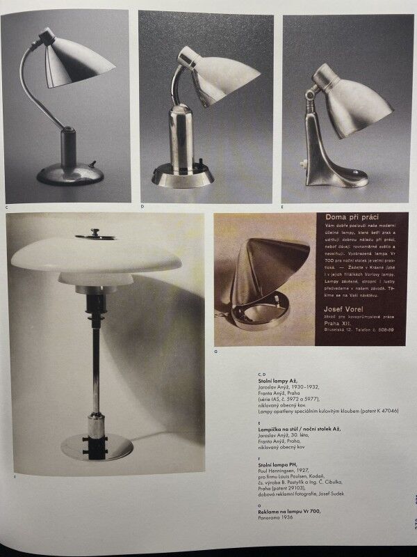 Brasse table lamp UP by Jaroslav Anýž for Krasna Jizba