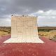 **Moroccan Berber rug in ecru 300x200 cm – raised geometric pattern**