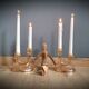 DuO pink glass candle holders