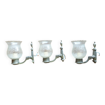 Set of 3 wall lights
