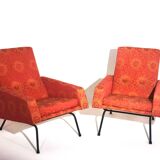 Pair of armchairs - vintage italian fabric 1960