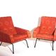Pair of armchairs - vintage italian fabric 1960