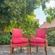 Pair of walnut armchairs from the Directoire period, 18th century
