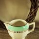 Milk jar Green Gilding Flamenco Opaque Digoin Sarreguemines