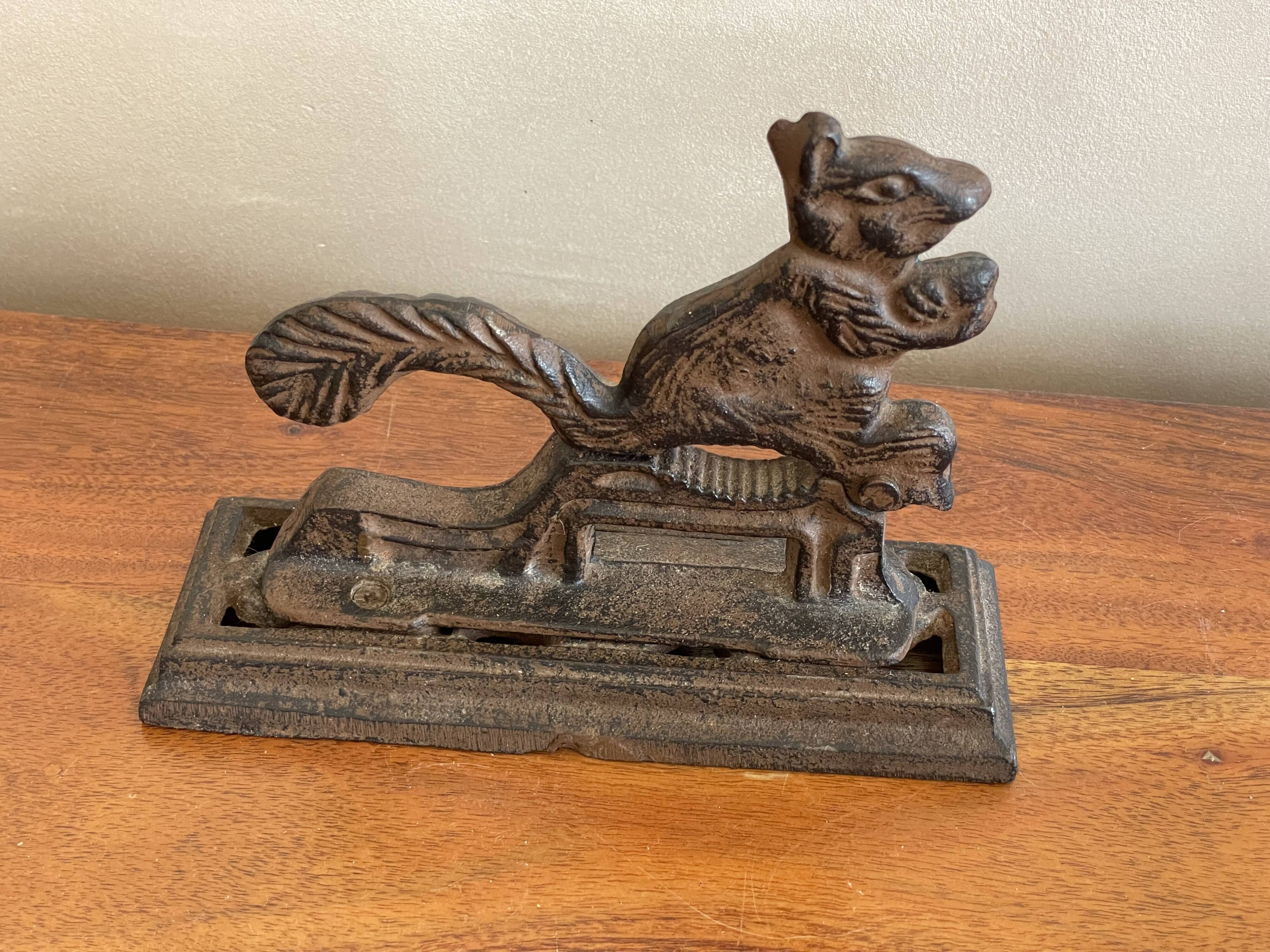 Cast iron squirrel nutcracker