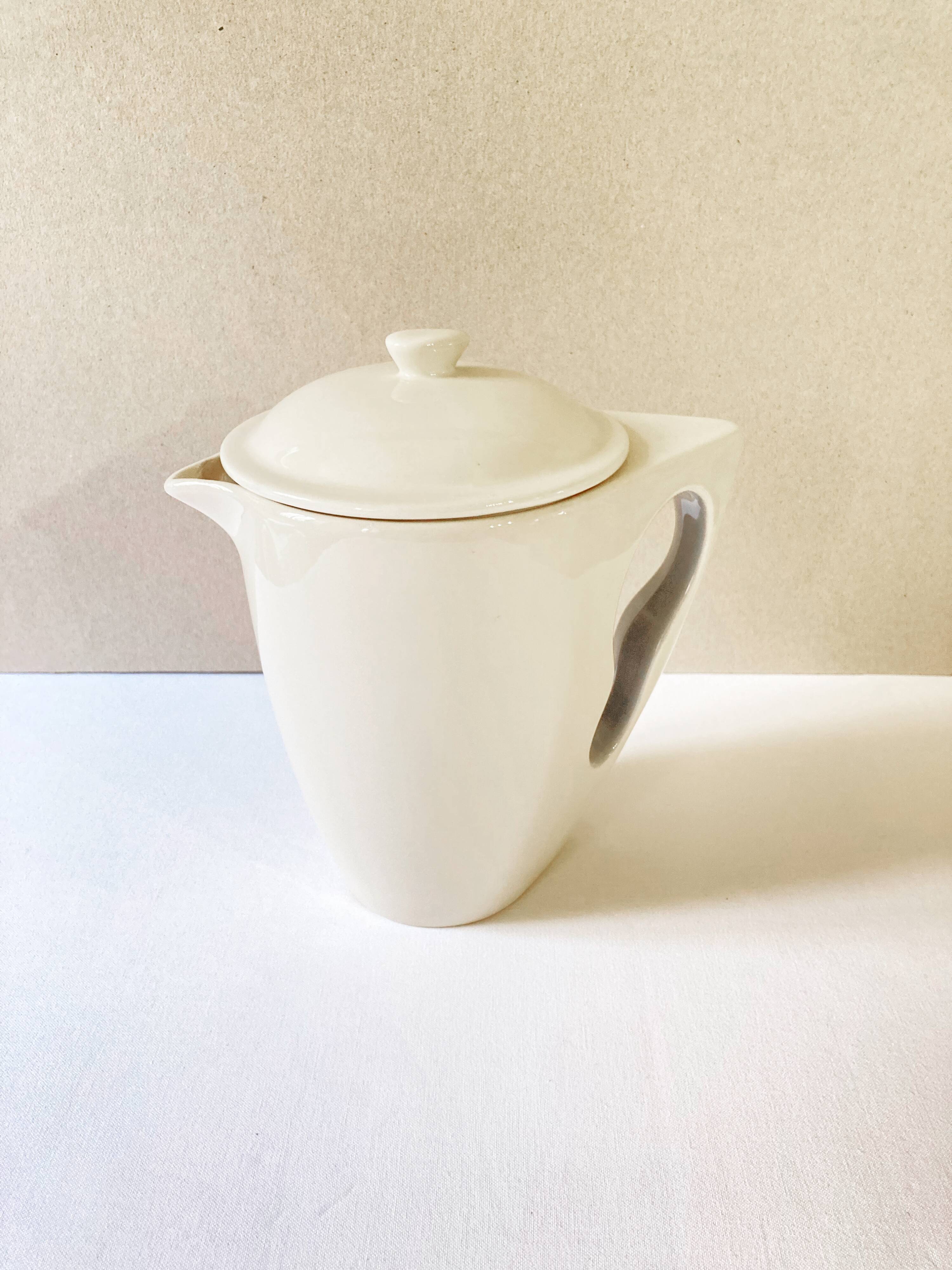 Contemporary earthenware teapot