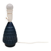 Lampe de table de la marque danoise Søholm, modèle 1011, en émail bleu