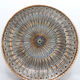 Traditional Romanian plate with psychedelic motifs from Horezu