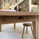 Solid oak farmhouse table 180/270 cm + extensions