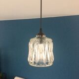 Chiseled glass suspension