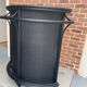 Vintage black rattan bar