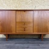 60s 70s teak sideboard highboard H.W. Klein Bramin Danish Modern Design