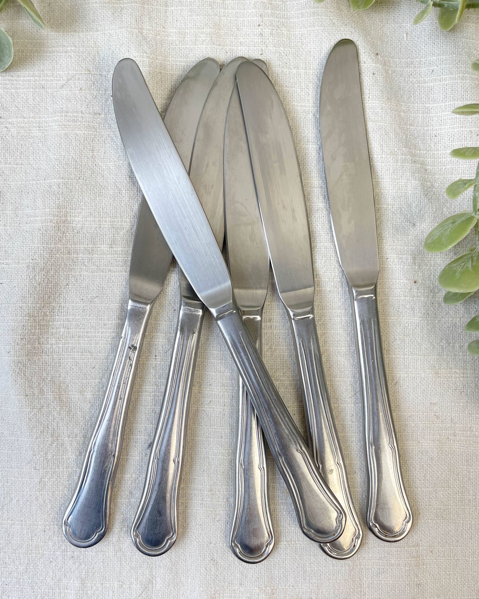 6 Couteaux vintages inox made in France
