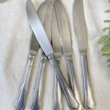 6 vintage stainless steel knives made in France