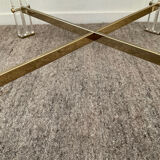 Vintage coffee table in lucite and brass 60s-70s