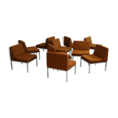 Set of 10 Louis Baillon heaters, Planforms edition forming modular sofa, circa 1950