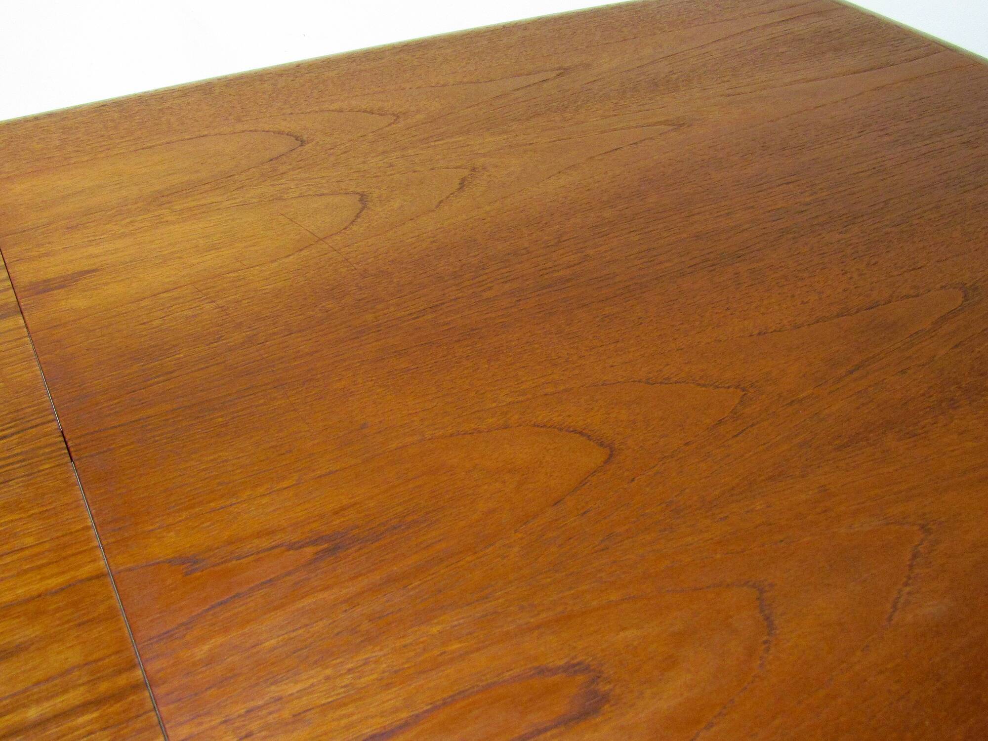 Narrow 1960s Danish Extending Table In Teak By Arne Hovmand Olsen