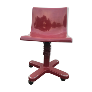 Chaise de bureau rouge vin de Ettore
