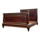 Magnificent Louis XVI style flamed mahogany bed Attributed to Gervais-maximilien Durand