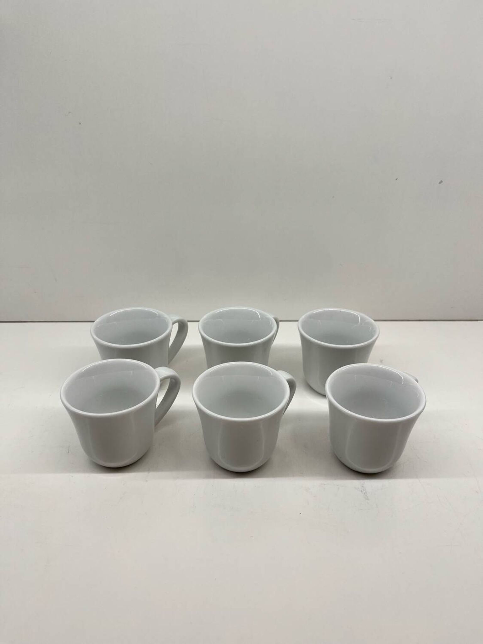 Set of 6 Alessi moka cups – KU – Toyo Ito – White porcelain – From