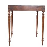 Burmese teak bridge game table