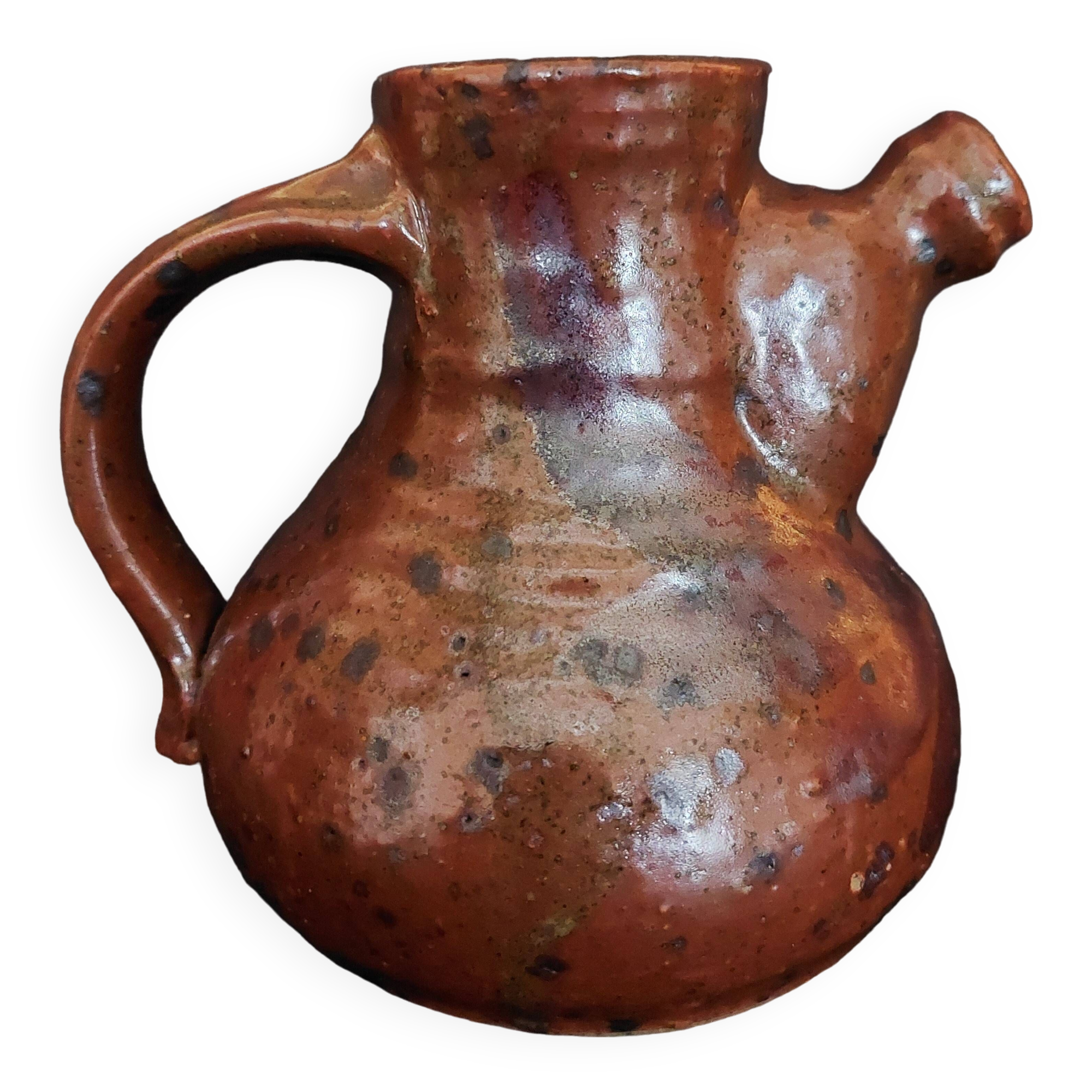 Vintage Chevrette jug in 20th century ceramic stoneware