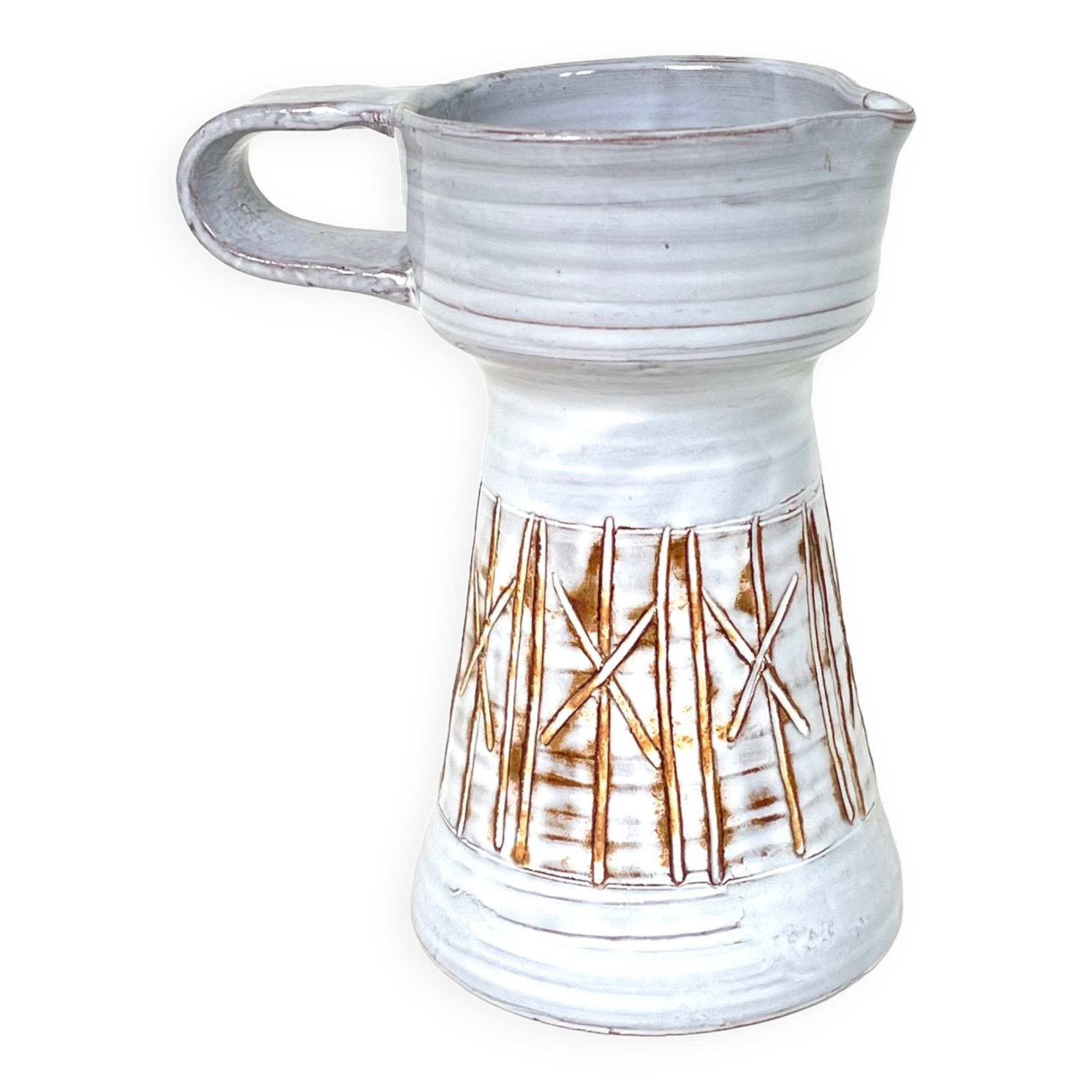 Ceramic pitcher by the Argonauts, Vallauris, 1960