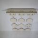 Space age design wall coat rack, 1960s 1970s