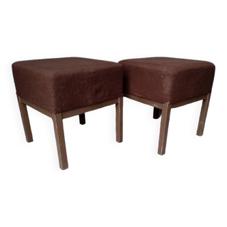 Paire de tabouret / ottoman design ep 1970