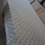Lace/macrame tablecloth 147 cm/226 cm