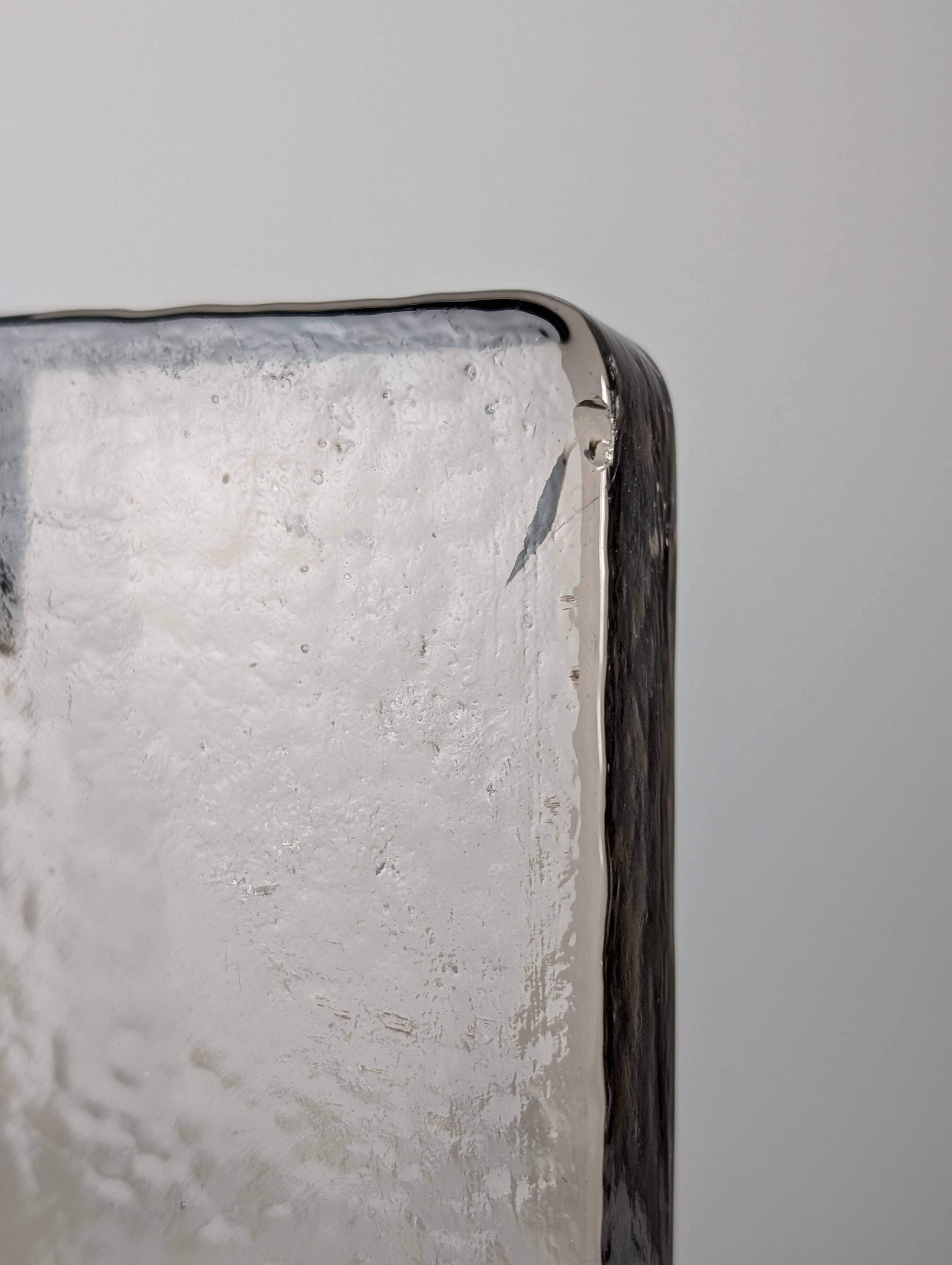 Att. Pietro Chiesa Table Lamp for Fontana Arte in Glass and Brass