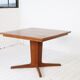 Square teak dining table