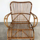 Pair of vintage rattan armchairs