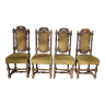 4 chaises style Louis XIII