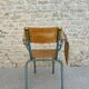 Student chair in wood and metal, circa 1960.