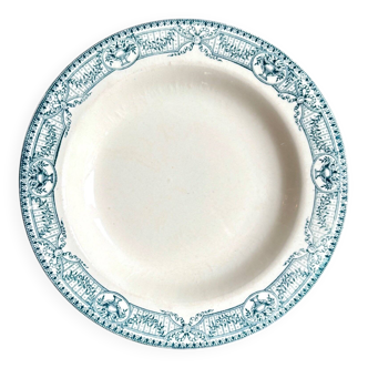 Salins ironstone soup plate, "Directoire" service