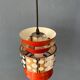 Vintage orange suspension lamp in the Massive Belgium style, Space Age.