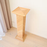 Vintage rattan pedestal, 1980s.