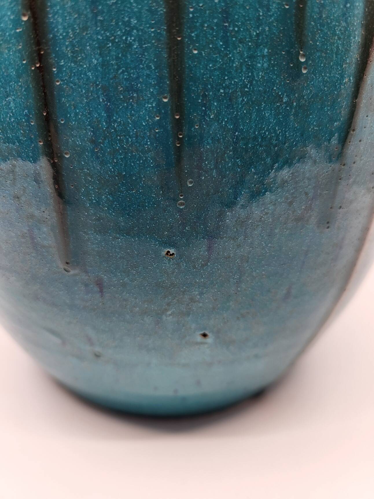 Primavera Vase for Spring in French Art Deco blue ceramic