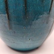 Vase Primavera pour le Printemps en céramique bleu Francais Art Déco