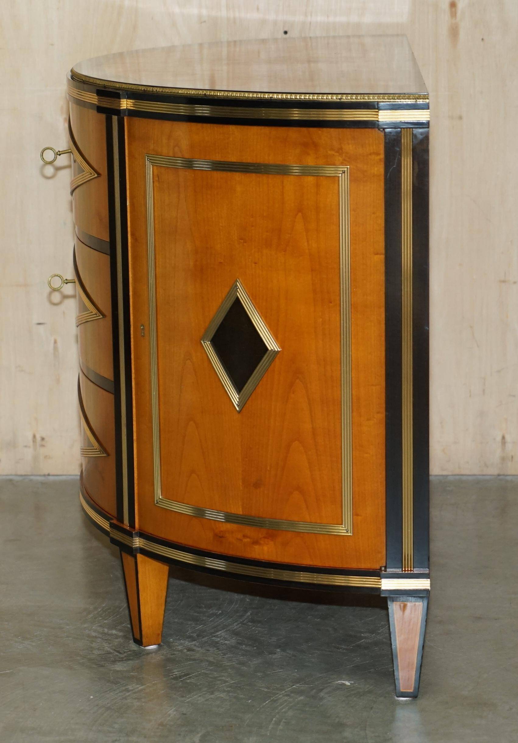 Buffet Demi-lune Satinwood & Laiton Colombo Mobili