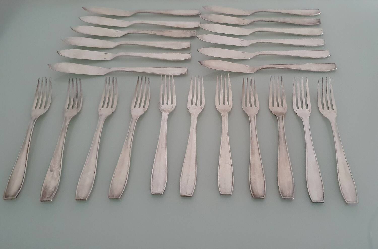 Christofle fish cutlery set
