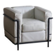 Vintage Cassina LC2 lounge chair by Charlotte Perriand and Le Corbusier