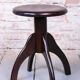 Art Deco Piano Stool in Beech and Iron, Czech, 1940s